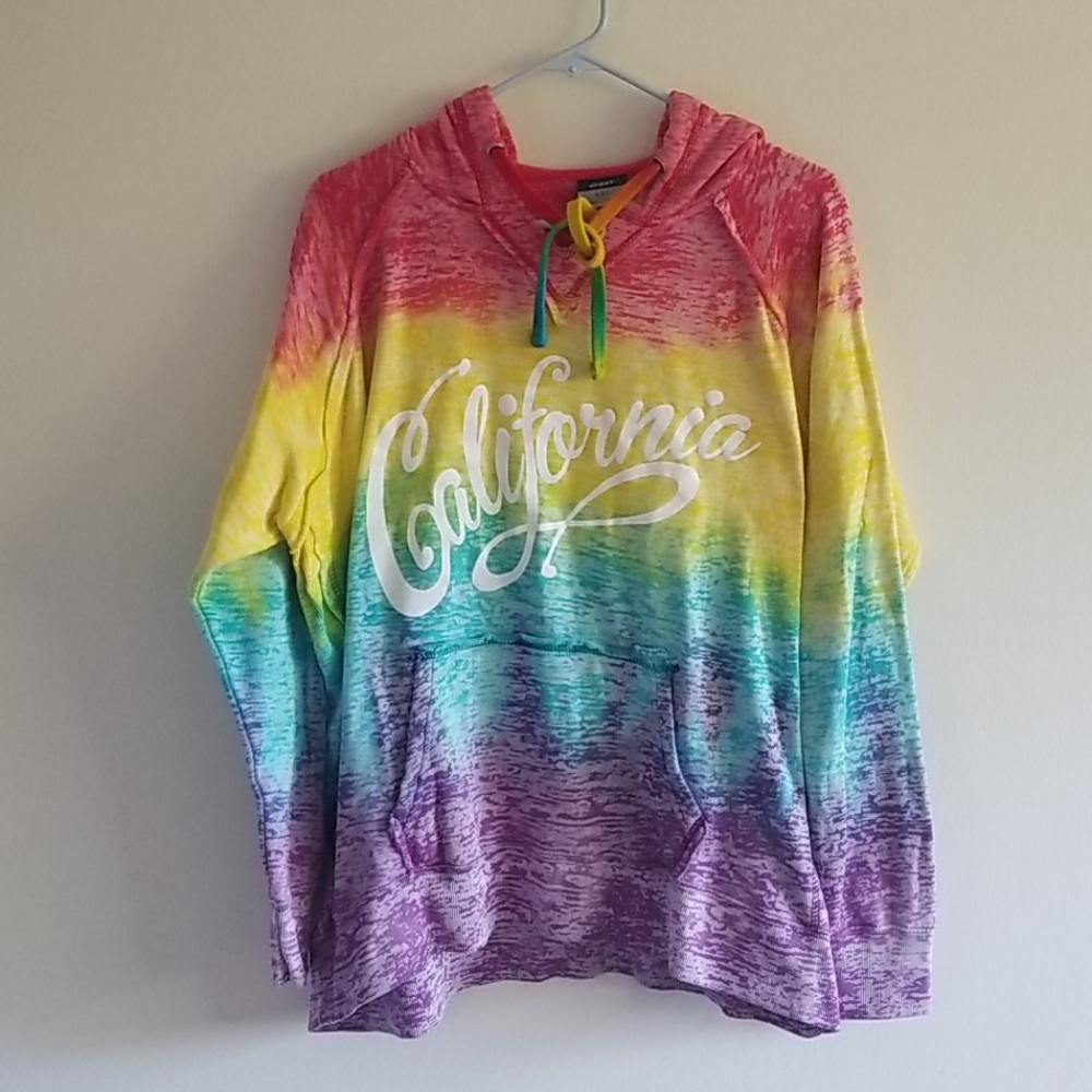 "California" hoodie, multi colored